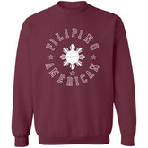 Filipino American White Sun Unisex Crewneck Pullover Sweatshirt